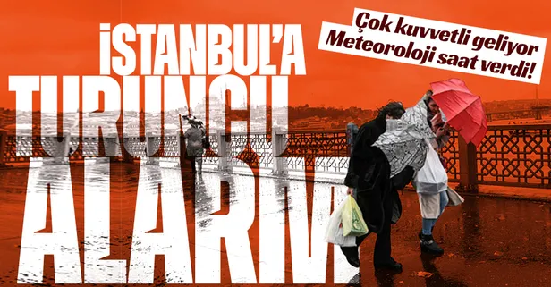 HAVA DURUMU | Meteorolojiden İstanbul'a turuncu ve sarı kodlu uyarı! Alarm üstüne alarm verildi! Çok kuvvetli geliyor | 11-15 Aralık 2022