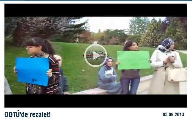 ODTÜ'de başörtülülere saldırı!