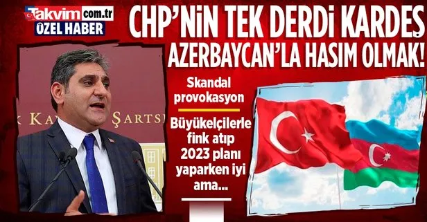 CHP kardeş Azerbaycan’la hasım olmamız için elinden geleni yapıyor! Aykut Erdoğdu’nun provokasyonuna Azerbaycan’dan cevap