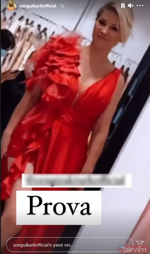 Songül Karlı’ya bu kez dekolte yetmedi yırtmacının derinliğini de arttırdı! Öyle bir elbise giydi ki oğlu bu kez fena kızacak - 7