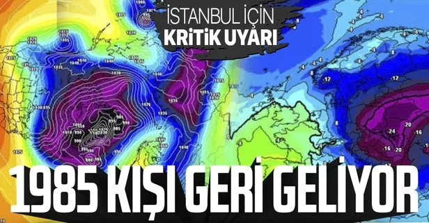 SON DAKİKA: Yoğun kar yağışı uyarısı! İstanbul’a 1985 kışı geri dönüyor