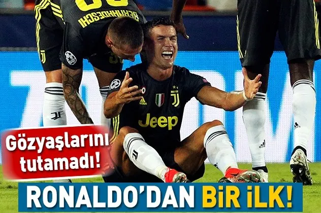 Cristiano Ronaldo gözyaşlarını tutamadı!