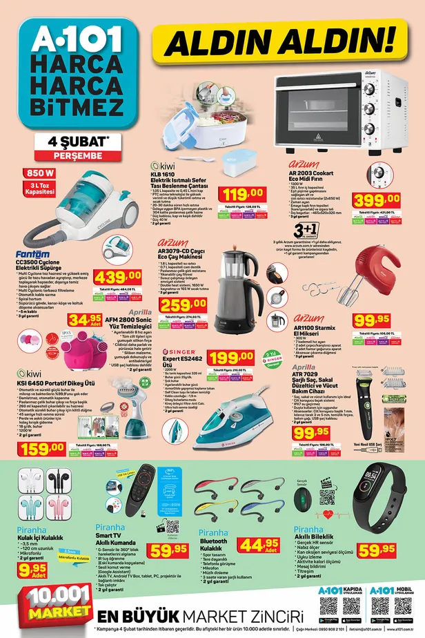 A101 aktüel ürünler kataloğu 4 Şubat 2021! A101 aktüel katalog yine dopdolu! Samsung televizyon…-8