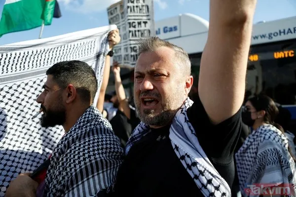 Dünya 'Katil İsrail' diyor! Orta Doğu'dan Asya'ya Avrupa'dan ABD'ye milyonlarca kişiden Filistin'e destek - 43