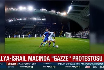 İtalya İsrail maçında ''Gazze'' protestosu