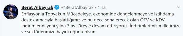 Son dakika: Bakan Albayrak açıkladı: ÖTV ve KDV indirimleri 3 ay daha devam edecek-1