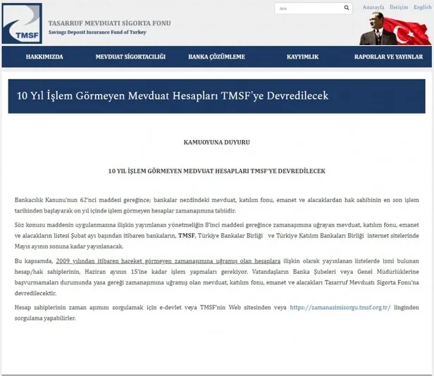 Bankada parası olanlar dikkat! Bankalarda zaman aşımına uğrayan hesaplar için son tarih ne zaman?-1