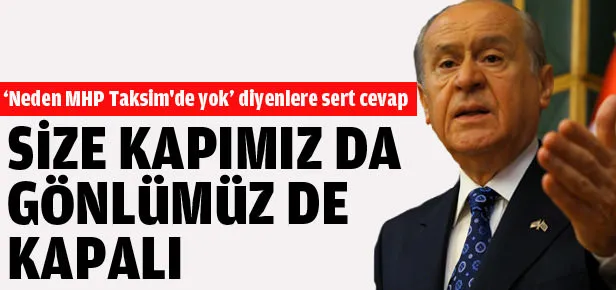 Bahçeli’den tahrikçilere sert cevap