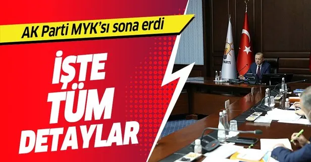 AK Parti Merkez Yürütme Kurulu MYK toplandı