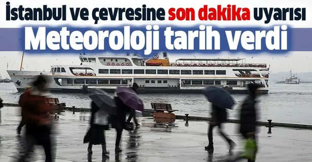 HAVA DURUMU | İstanbul ve çevresi için son dakika uyarısı! Kuvvetli yağış ve rüzgar... | 10 Ocak 2021 Pazar