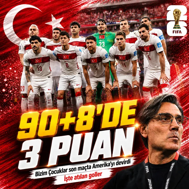 Dünya Kupasına 3 puanla veda! A Milli Takımımız Amerikayı devirdi