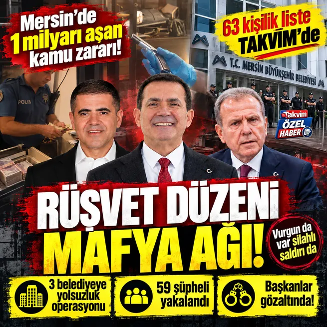Mersin’de 3 belediyeye yolsuzluk operasyonu! Vahap Seçer dahil 59 gözaltı: Milyarlık kamu zararı