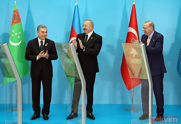 Azerbaycan'da "Türk" zirvesi! Aliyev Başkan Erdoğan'ı böyle karşıladı - 20