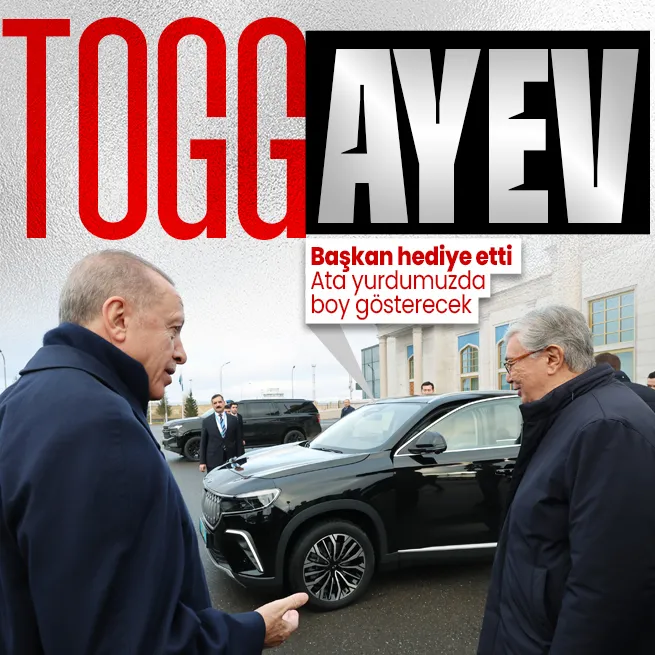 Başkan Erdoğan, Kazakistan Cumhurbaşkanı Tokayeve Togg hediye etti