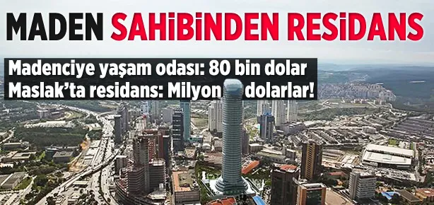 Madencilere değil kendine yaşam odası yaptı!