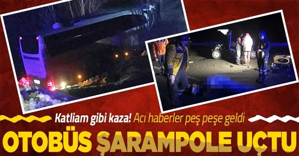 Son dakika: Sivas’ın İmranlı ilçesi yakınlarında otobüs kazası: Ölü ve yaralılar var