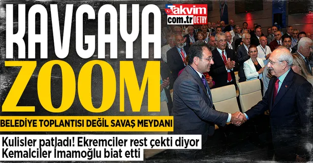 CHP'de belediye toplantısı değil savaş meydanı! Kulisler patladı! Ekremciler rest çekti diyor Kemalciler İmamoğlu biat etti