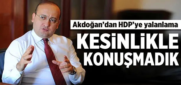 Yalçın Akdoğan’dan HDP’ye yalanlama