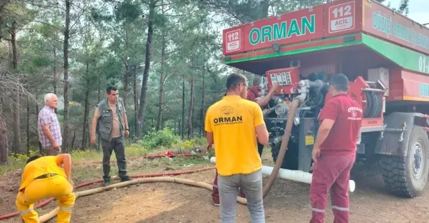 Son dakika: Osmaniye'nin Düziçi ilçesinde ormanlık alanda çıkan yangında 2 dekar alanın zarar gördü