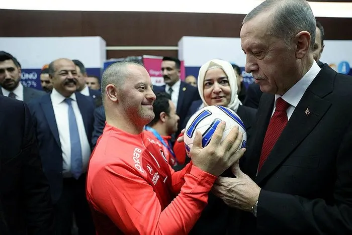 Başkan Erdoğan Futsal Milli Takımı'nı kabul etti-2