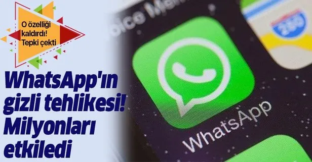 WhatsApp’tan tepki çeken adım!