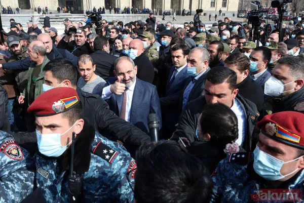 SON DAKİKA! Ermenistan'da darbe girişimi! Paşinyan sokağa indi! Son dakika fotoğrafları - 19