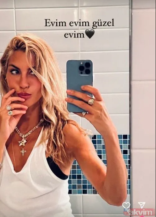 2 oğluyla yaşadığı 800 metrekarelik 9 odalı villasına bakın! 7 yıl Emre Altuğ ile evli kalan Çağla Şıkel “Güzel evim” deyip paylaştı! - 27