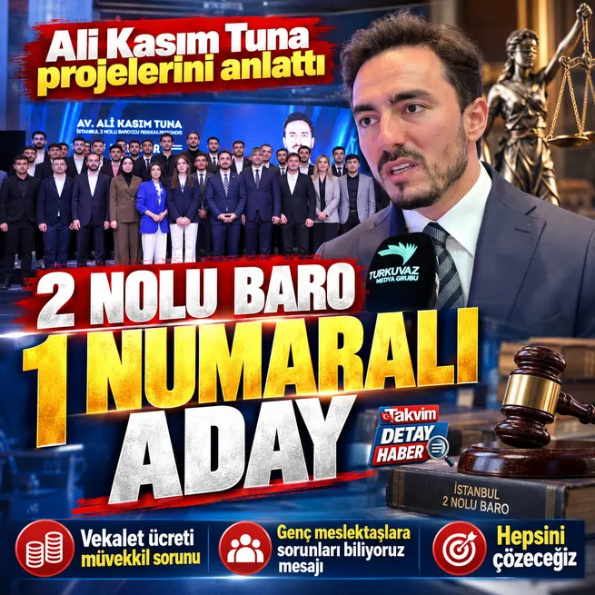 İstanbul 2 Nolu Barosunda başkanlık yarışı! Ali Kasım Tuna adaylığını açıkladı projelerini anlattı