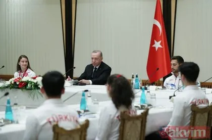 Başkan Erdoğan Avrupa ve dünya şampiyonalarında madalya alan cimnastikçileri kabul etti!