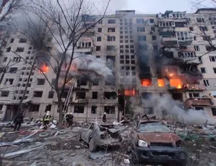 Kiev’de 9 katlı bina bombalandı!