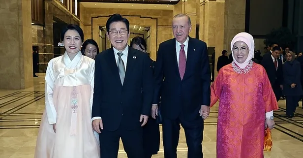 Başkan Erdoğan'dan Güney Kore Devlet Başkanı ve eşi onuruna yemek!