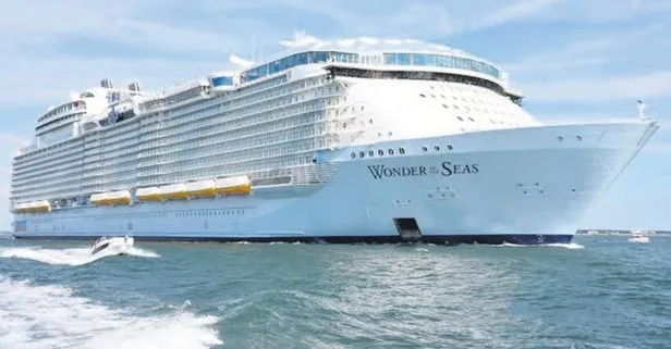 Dünyanın en büyük gemisi ’Wonder of the Seas’ suya iniyor!