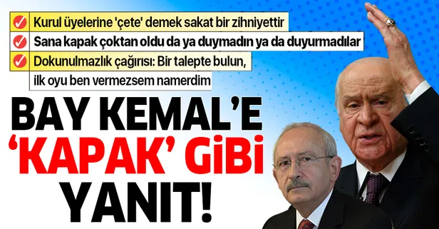 Devlet Bahçeli: Sıkılı yumruklar açılsın