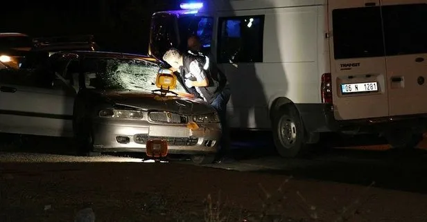 Son dakika: Ankara’da gece yarısı korkunç olay! Zorla araçtan indirildi başka bir araç çarptı