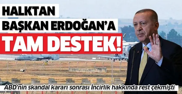 Başkan Erdoğan’ın İncirlik restine halktan tam destek! Ankete göre halkın yüzde 64’ü kapatılmasını istiyor!