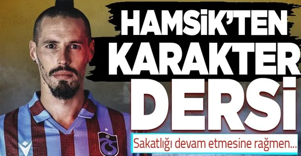 Trabzonspor’un yıldızından ders gibi hareket! Sakatlığı devam eden Hamsik 90 dakika sahada kaldı