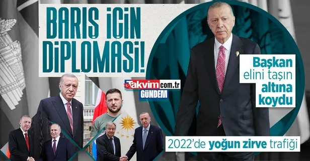 Başkan Erdoğan’dan 2022’de küresel barış için yoğun diplomasi