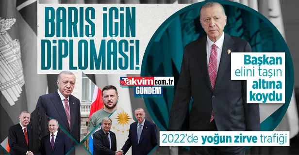 Başkan Erdoğan'dan 2022'de küresel barış için yoğun diplomasi