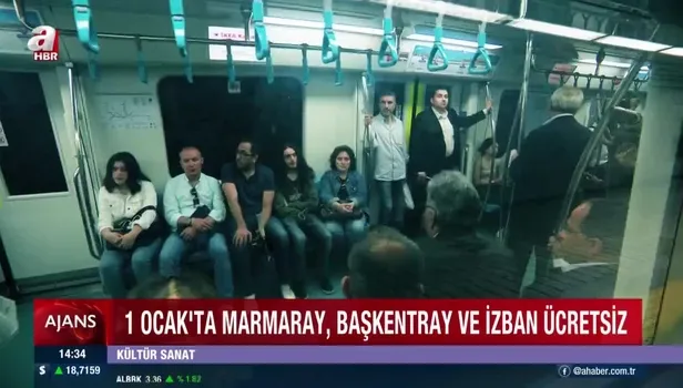 Marmaray, Başkentray ve İZBAN yılbaşında ücretsiz!