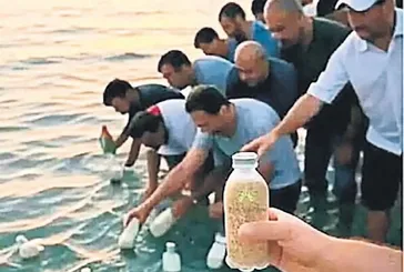 Gazze için bir şişe umut