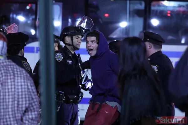 ABD intifadasına pranga! Columbia Üniversitesi’ne baskın: Çevik kuvvet ve kamyonlarla saldırdılar! Kaliforniya'da İsrail yanlıları protestoculara saldırdı - 8