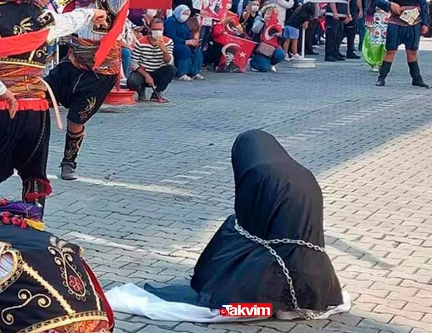 Zincire vurulan kadın temsili olayı nedir?