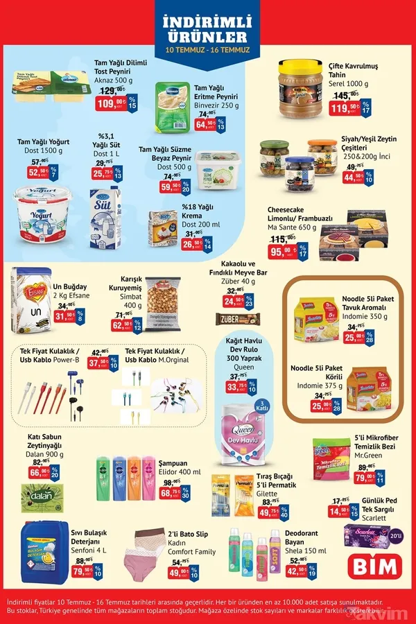 5 LİTRE çamaşır deterjanı 97 TL'ye düştü! 8'li bambu kağıt havlu 78 TL, 1 KG schinitzel 89.50 TL, Iphone 12 28.999 TL - BİM 16-19 Temmuz SALI İNDİRİMİ - 14