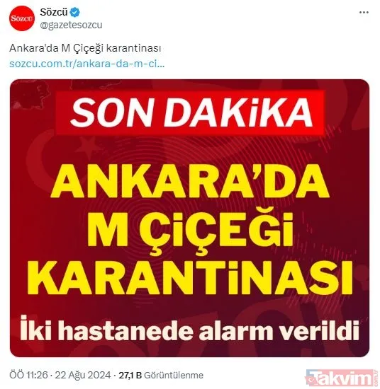 Ankara’da maymun çiçeği karantinası mı var? Sağlık Bakanlığı iddiayı yalanladı - 2
