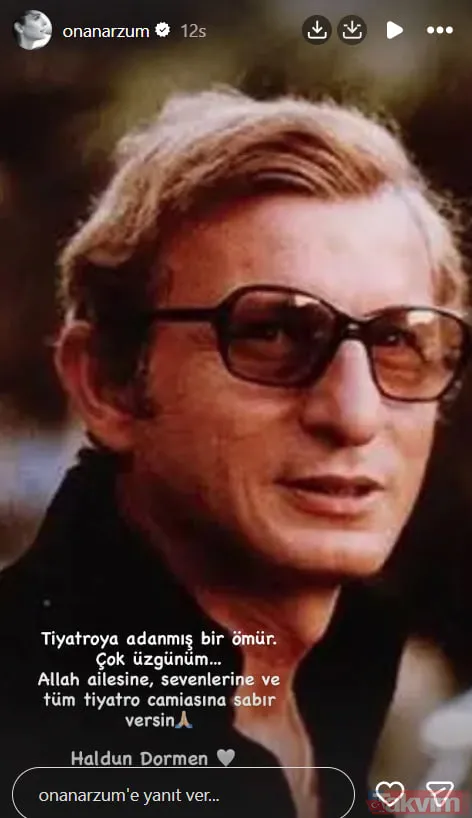 Haldun Dormen’e en acı veda! Duayen sanatçı 97 yaşında hayata gözlerini yumdu: Ünlülerden hüzne boğan taziye mesajları - 12