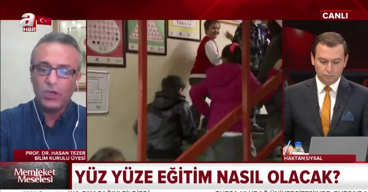 Koronavirüs sürecinde yüz yüze eğitim nasıl olacak? Bilim Kurulu Üyesi Prof. Dr. Hasan Tezer A Haber'de anlattı