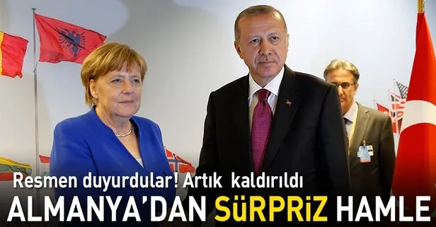 Almanya Türkiye’ye uyguladığı ekonomik yaptırım kararını kaldırdı