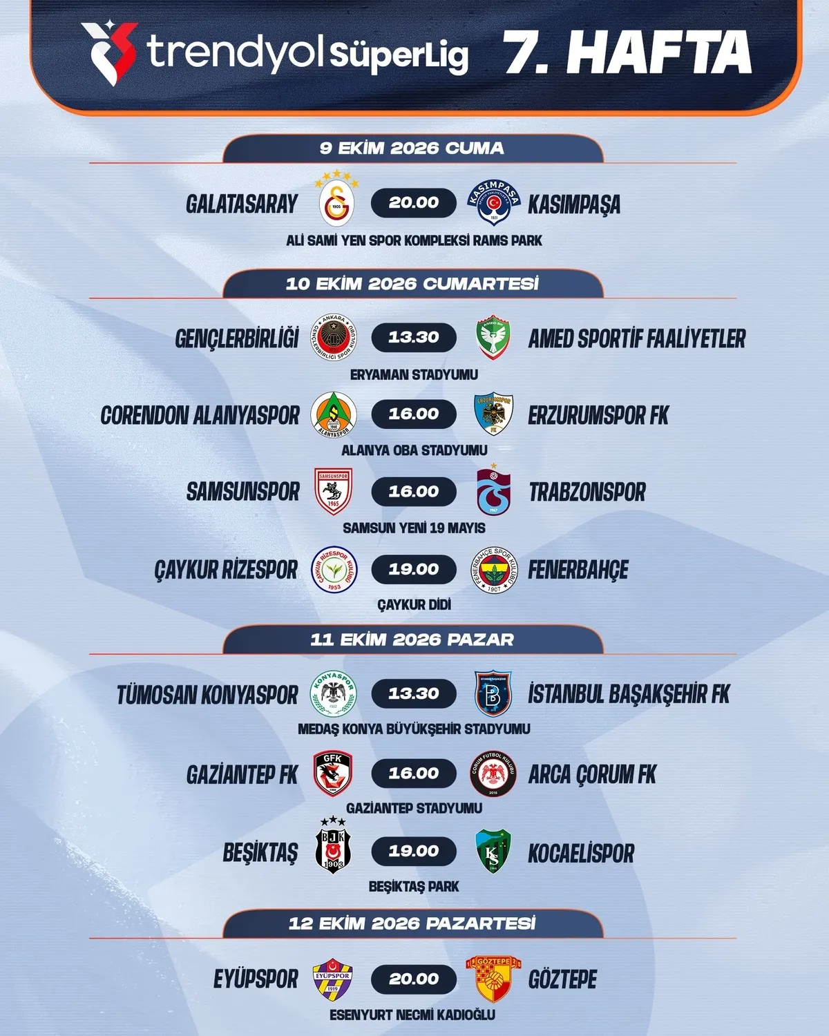 Galatasaray-Fenerbahçe derbisinin tarihi belli oldu: 26 Ekim'de oynanacak-4