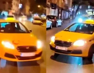 Taksicinin drifti pahalıya patladı