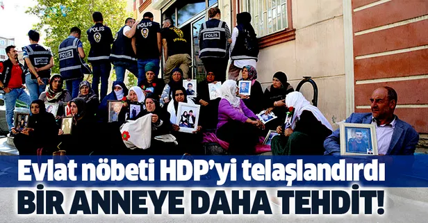 HDP'den oturma eylemindeki anneye tehdit!